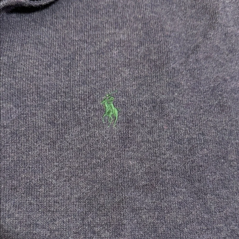 Vintage Polo Ralph Lauren Sweatshirt Men’s Sz. L Purple 1/4 Zip Sweater Cotton